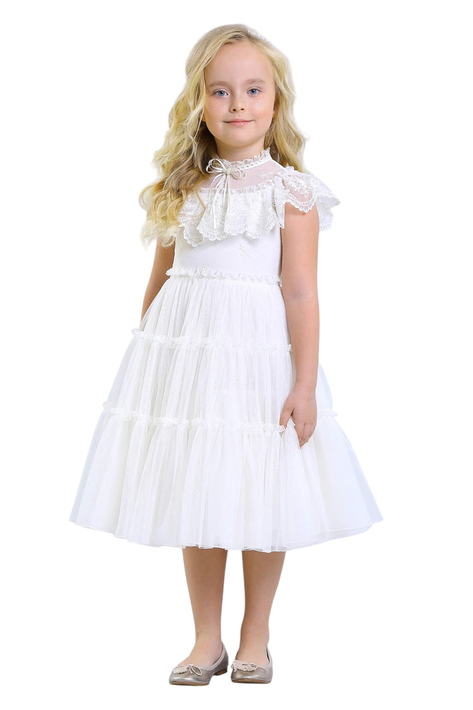 Платье дев. АРТ.2818-125-СВ,мол,пэ/хл-эл-пэ-вис