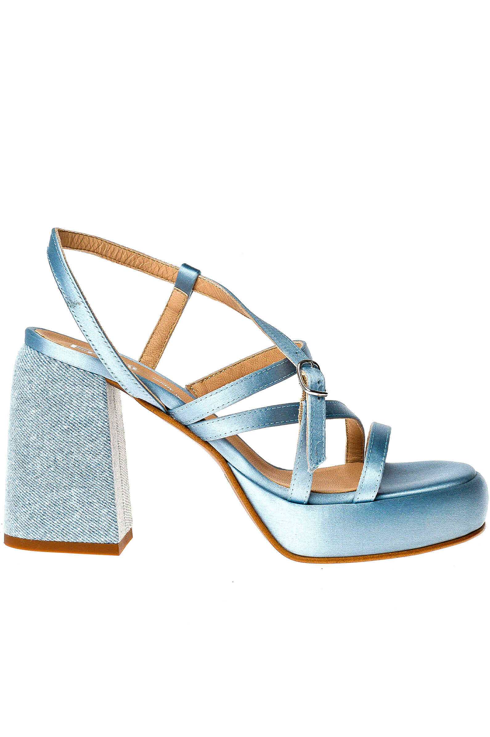 Босоножки жен.АРТ.8086T,гол,тек/н.к