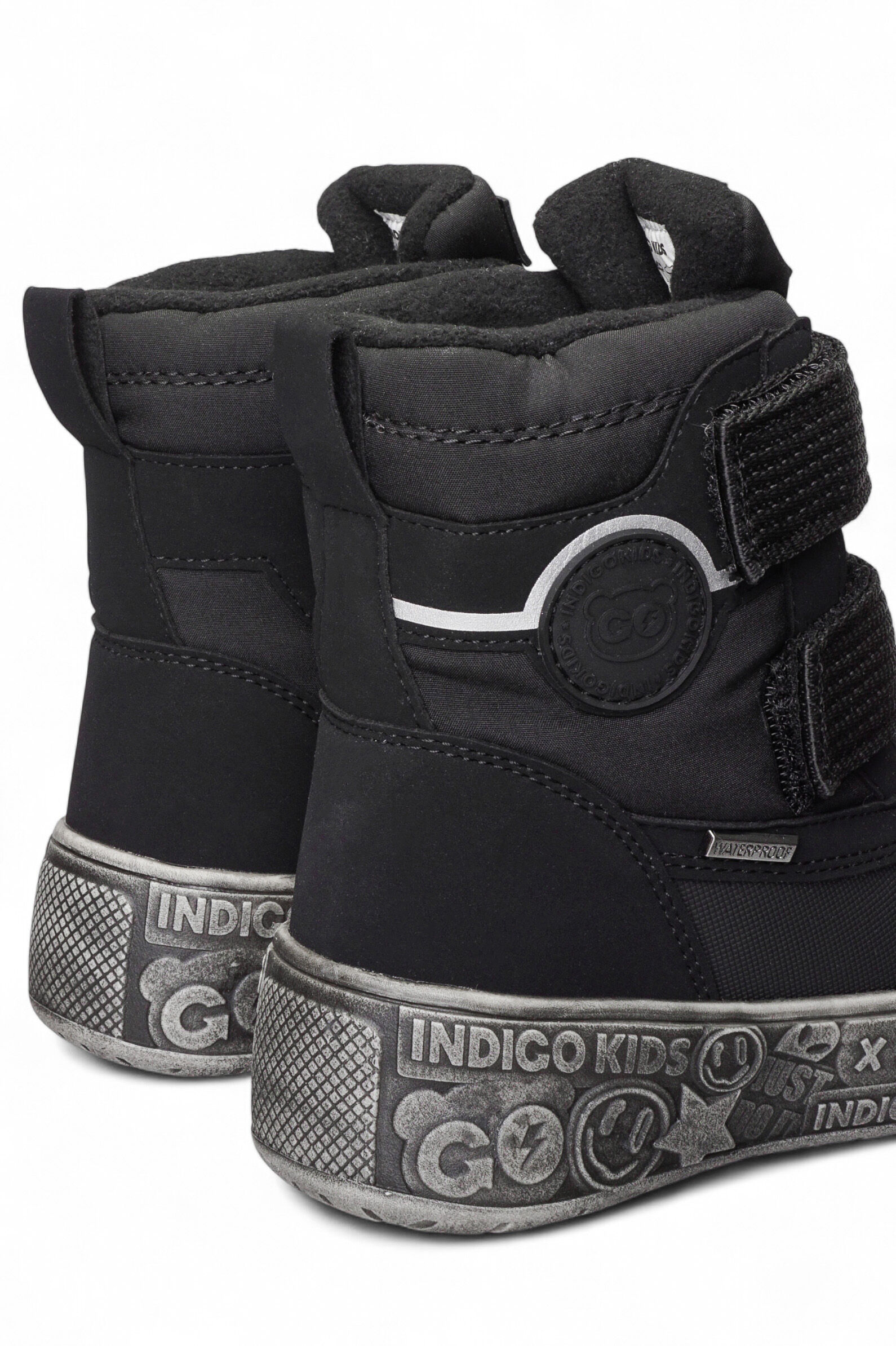 Ботинки мал. АРТ.70-2060G,чер,тек-и.к/шер