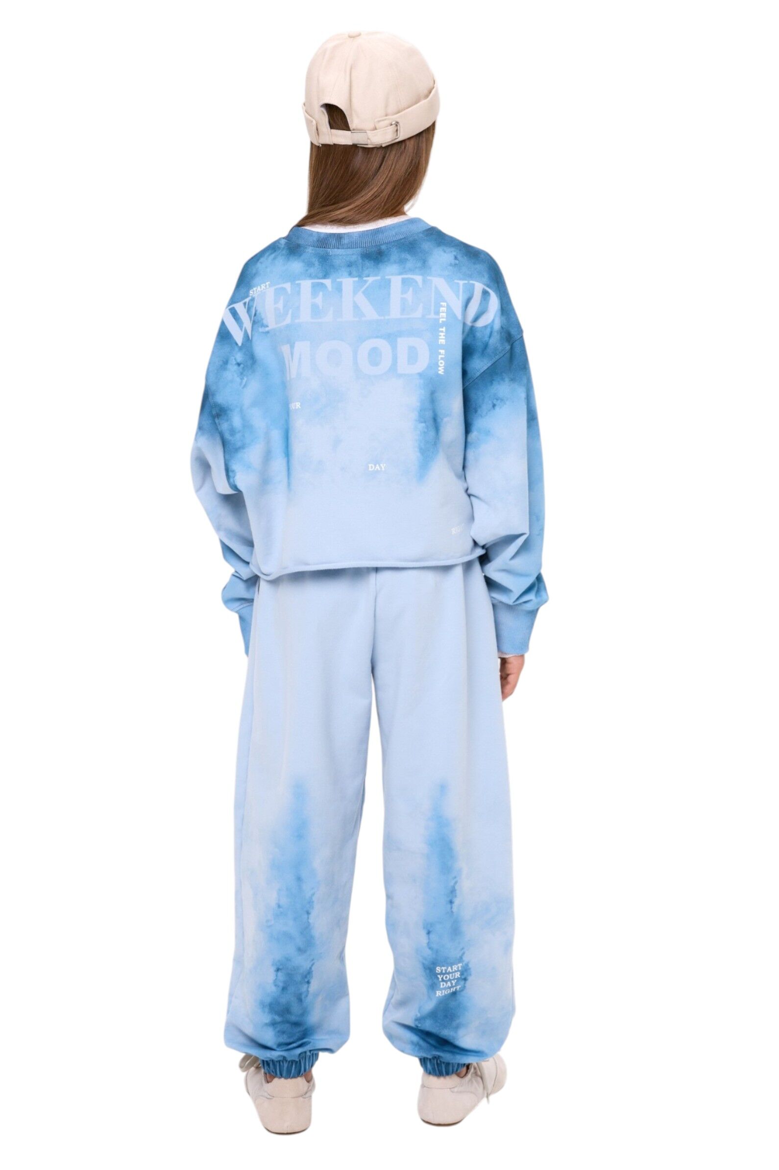 Брюки дев. АРТ.260121,гол,хл-эл