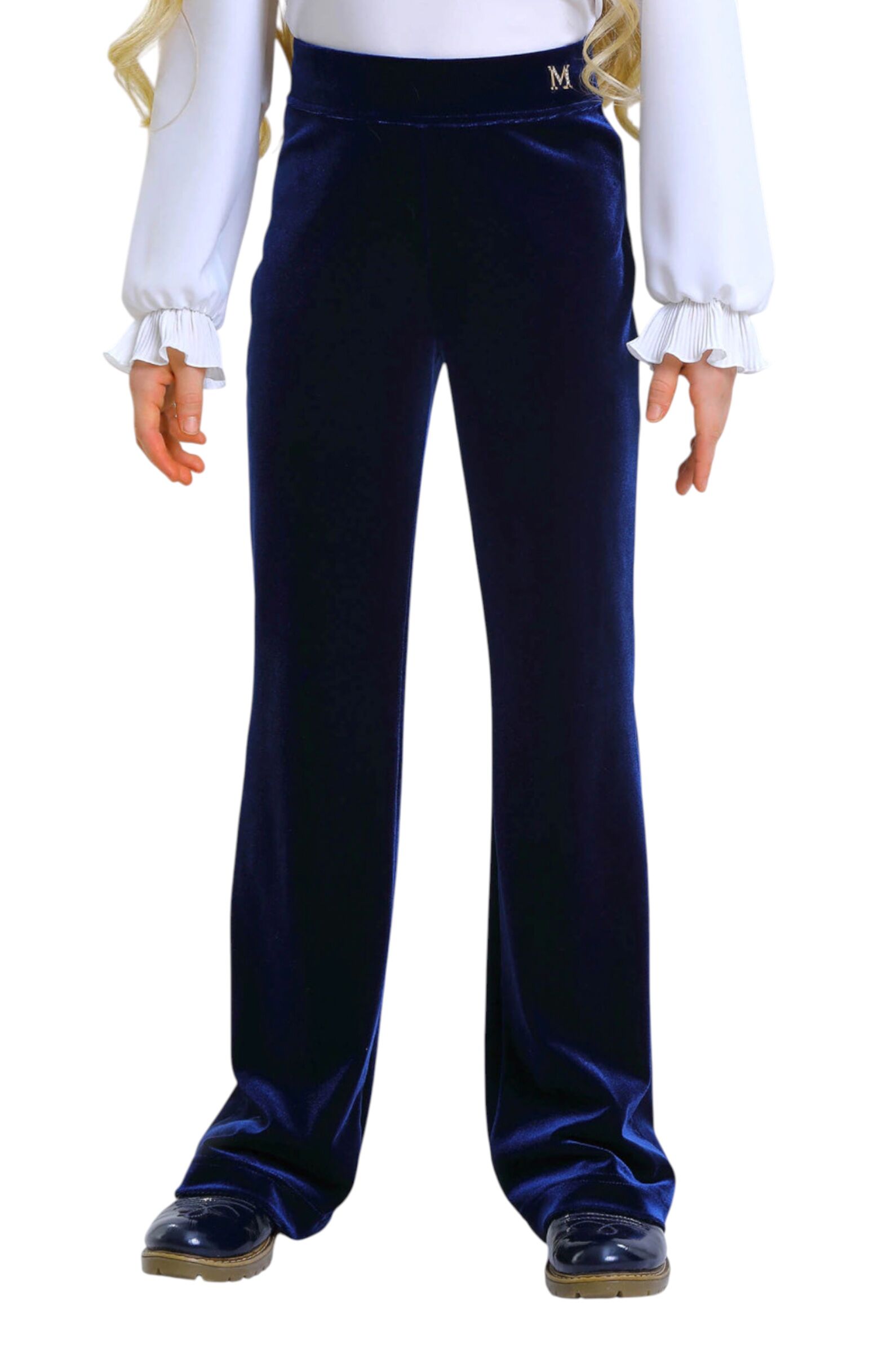 Брюки дев. АРТ.2878-525-ТСБ,син,пэ-эл