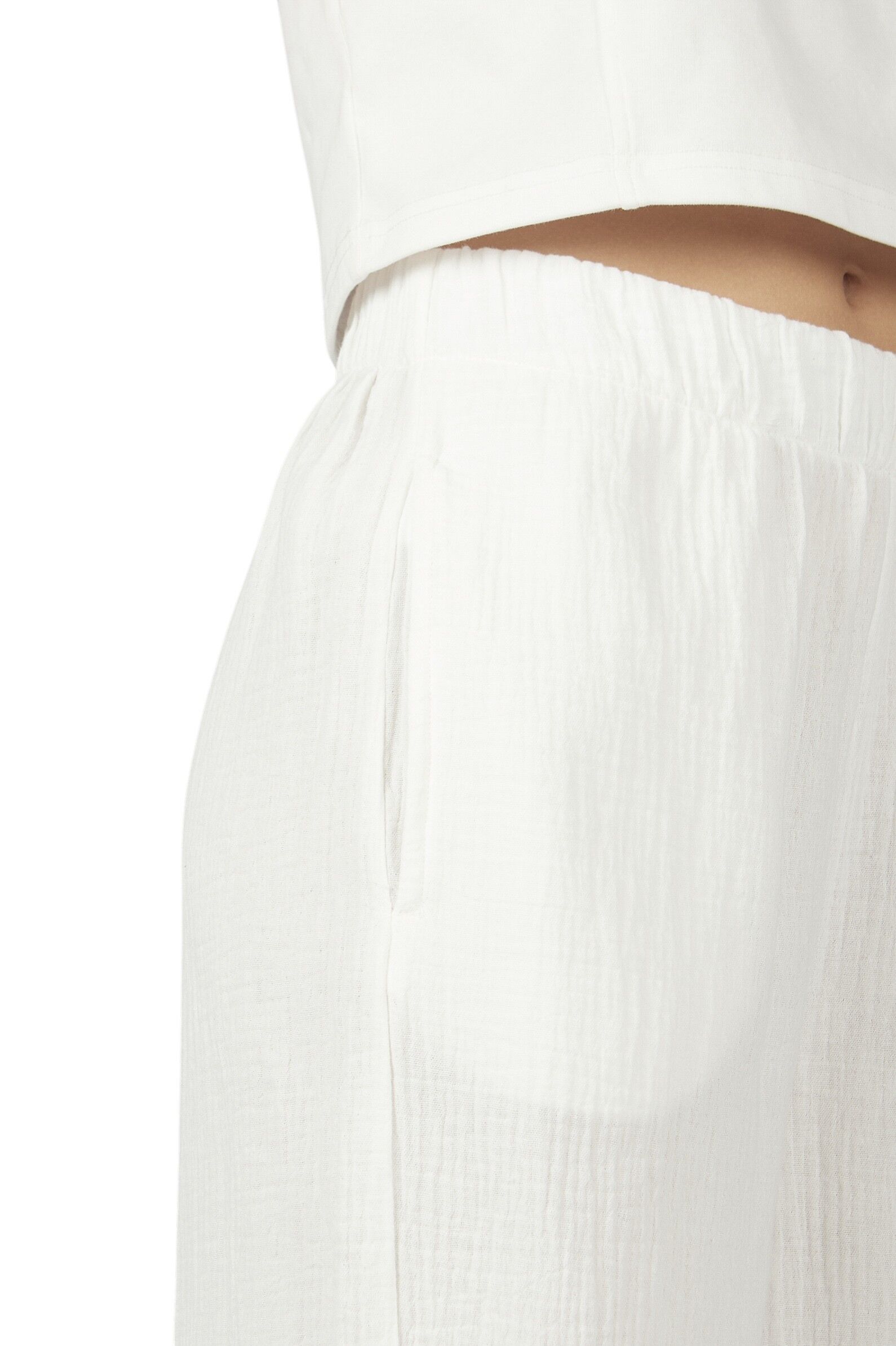 Брюки дев. АРТ.G-TR26095,бел,хл