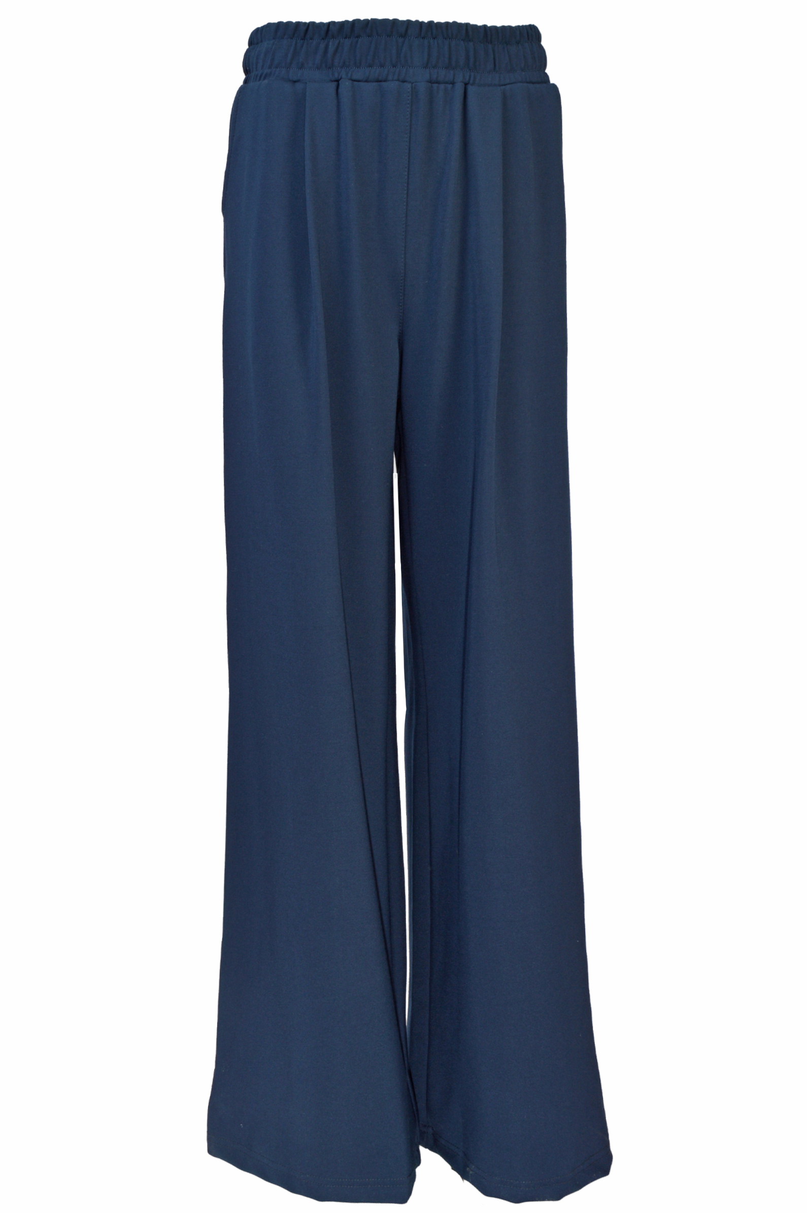 Брюки дев. АРТ.Palazzo,син,вис-нейл-лайкра