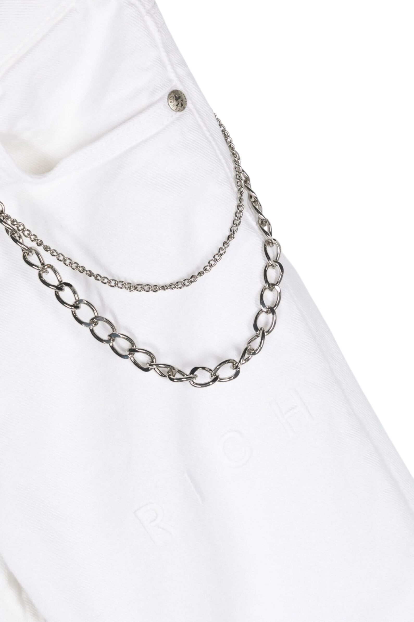 Джинсы АРТ.RBP24110JE,бел,хл-спан