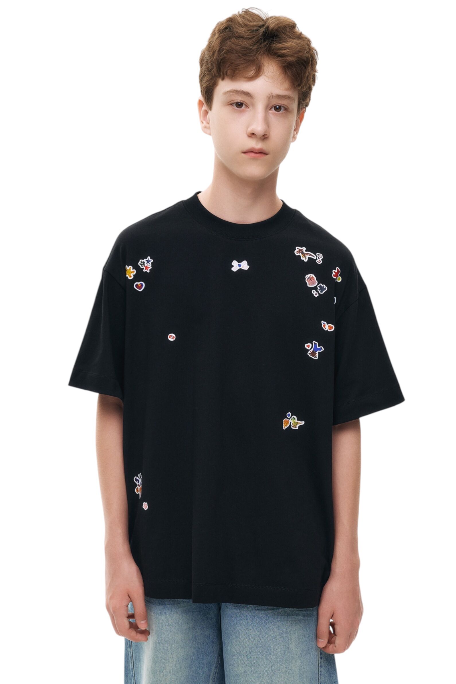 Футболка АРТ.AA235050,чер-мул,хл