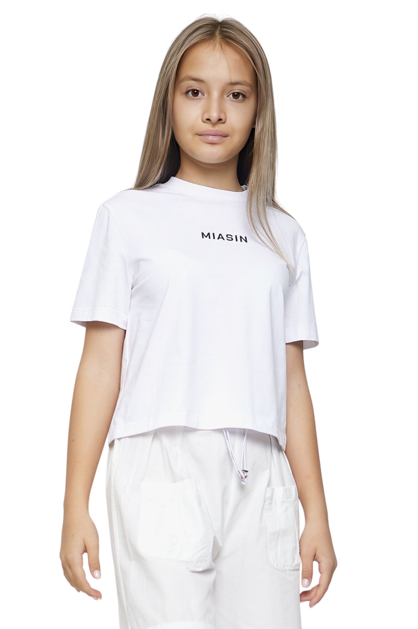 Футболка дев АРТ.G-TS25162,бел-чер,хл-эл