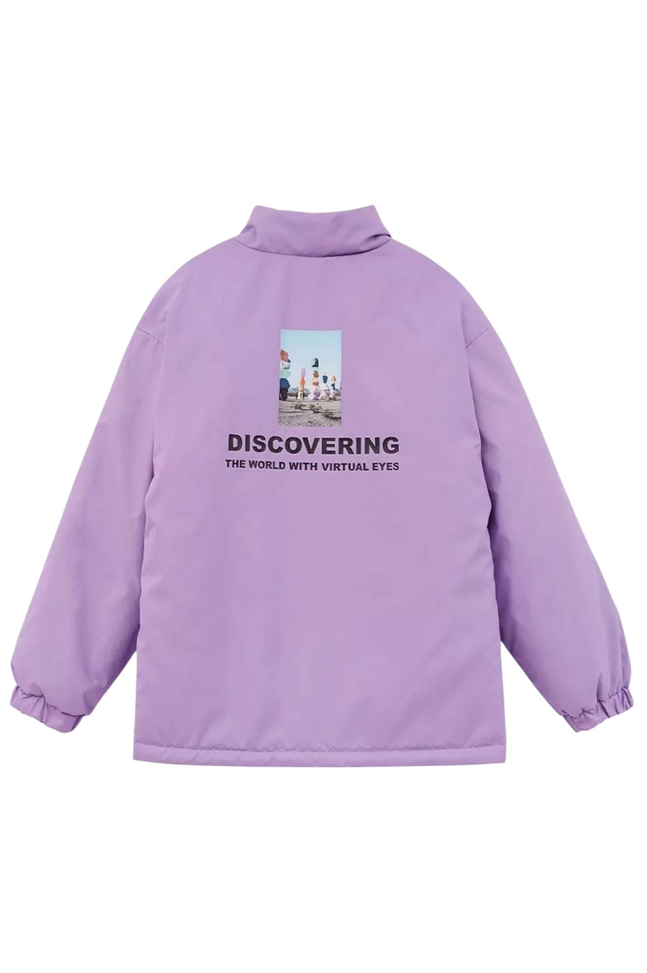 Куртка дев. АРТ.251069,фиол-чер,пэ/пэ