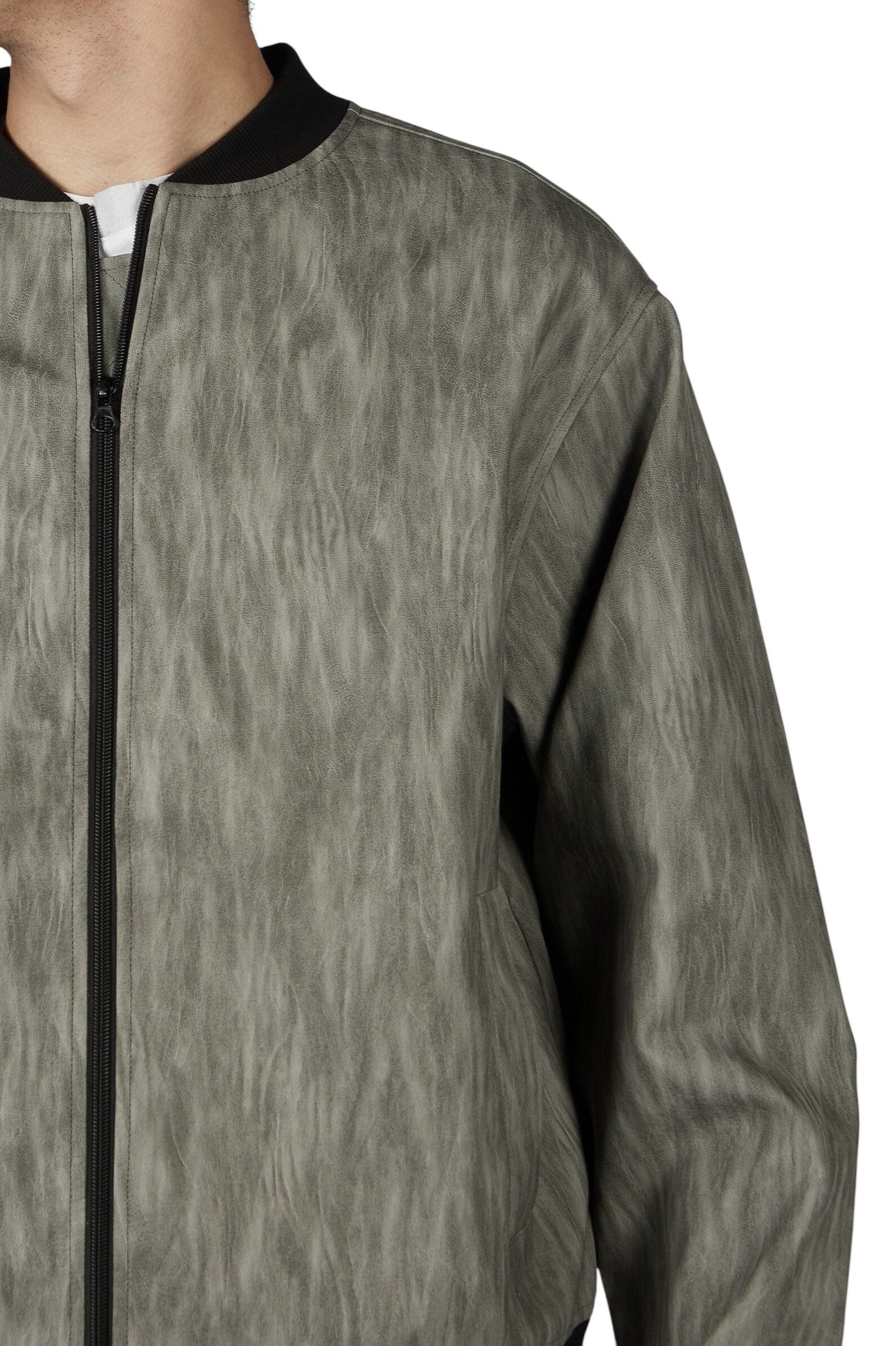 Куртка мал.АРТ.B-JCK36003,сер,экокожа-пэ