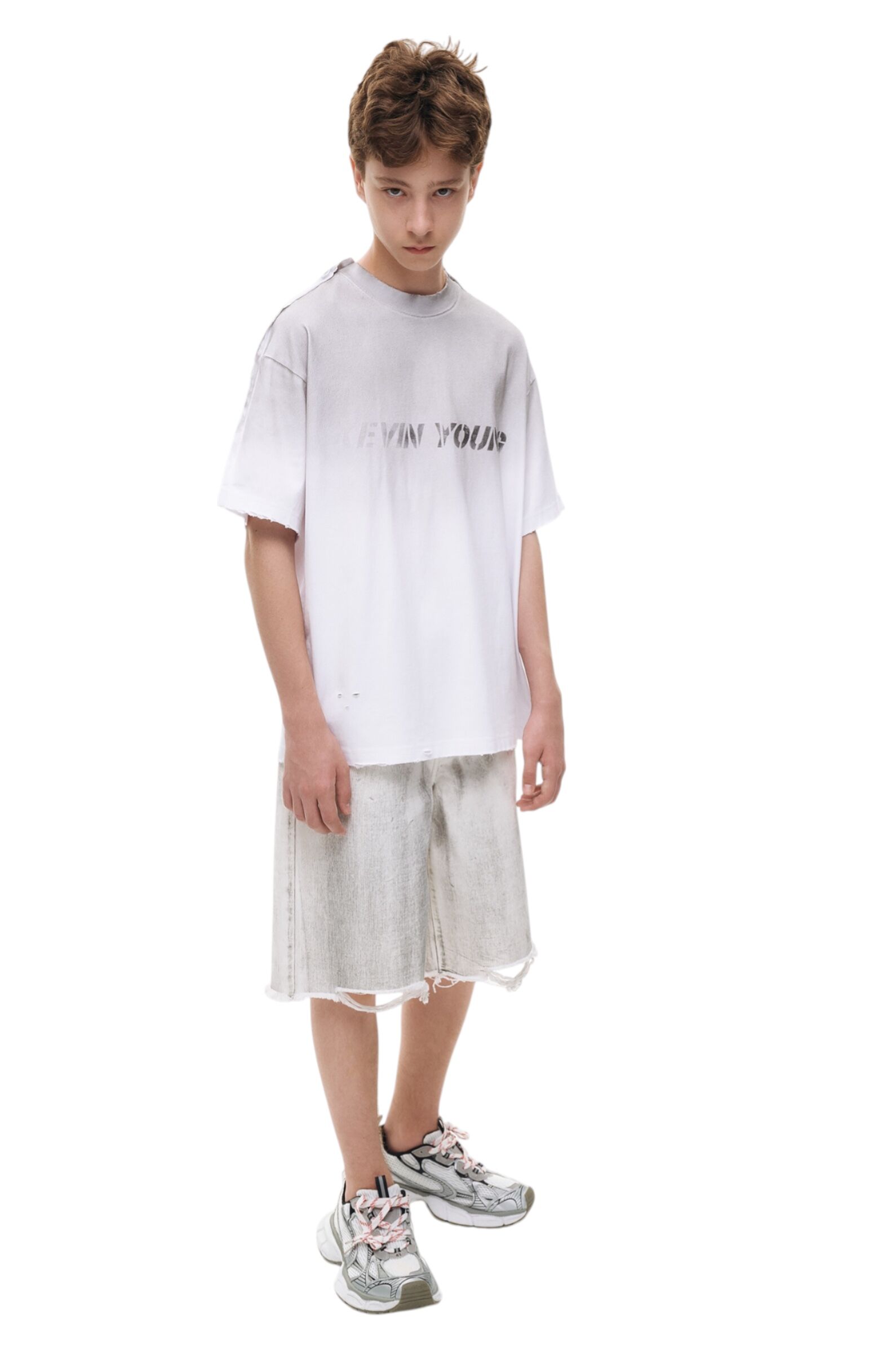 Шорты АРТ.AA237355,бел-сер,хл-пэ