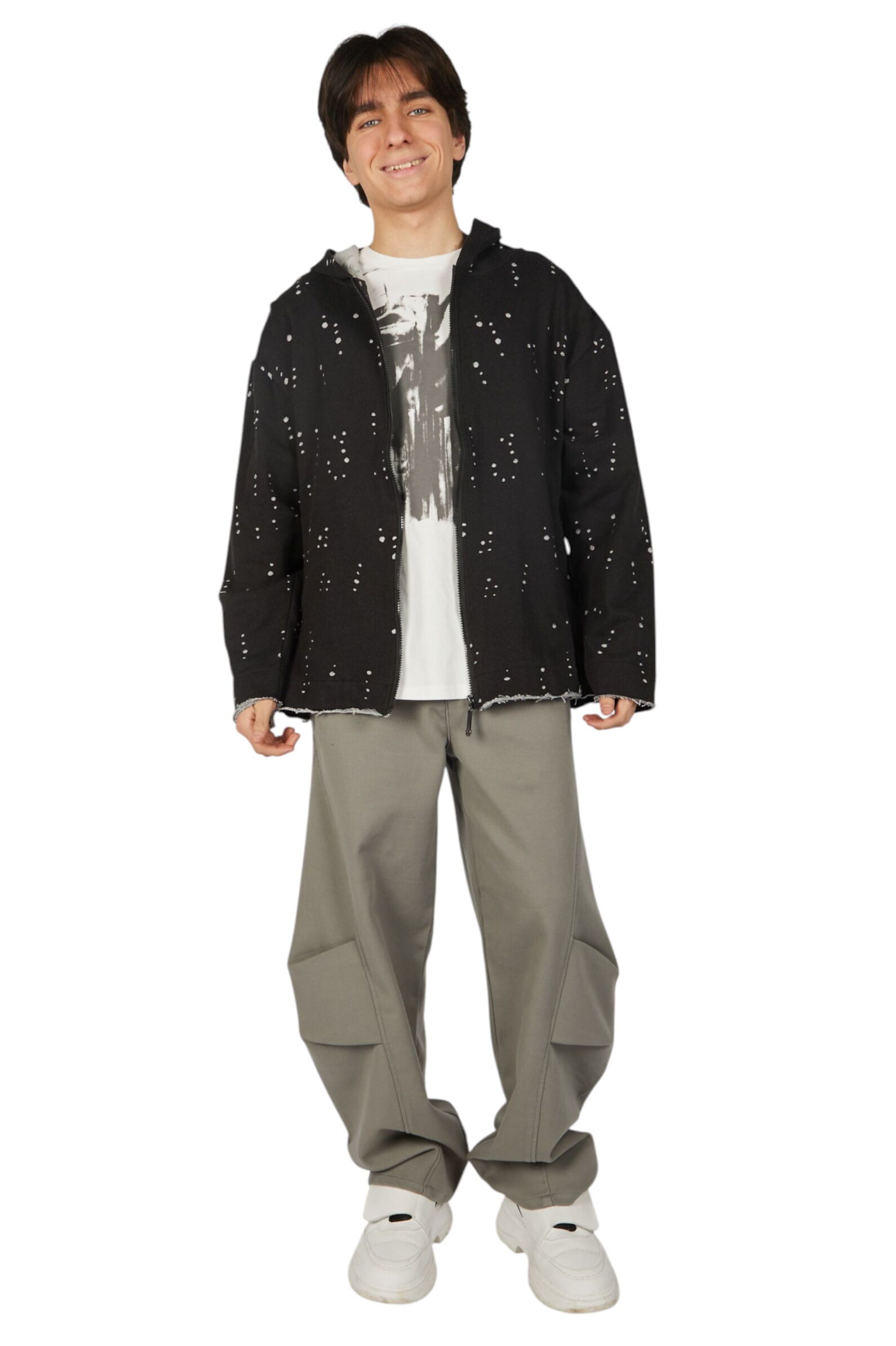 Толстовка АРТ.B-HDZ35420,сер,хл-пэ