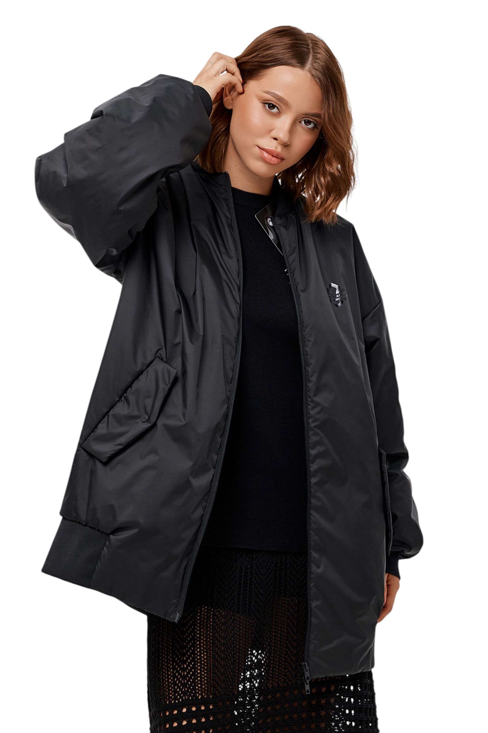 Ветровка АРТ.C868,чер,полиэф/поливис