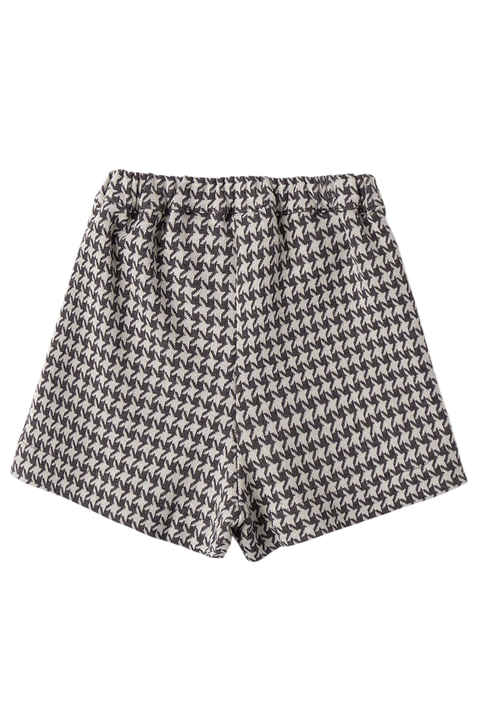 Юбка-Шорты дев. АРТ.0.F361.00,сер-бел,пэ-хл-эл