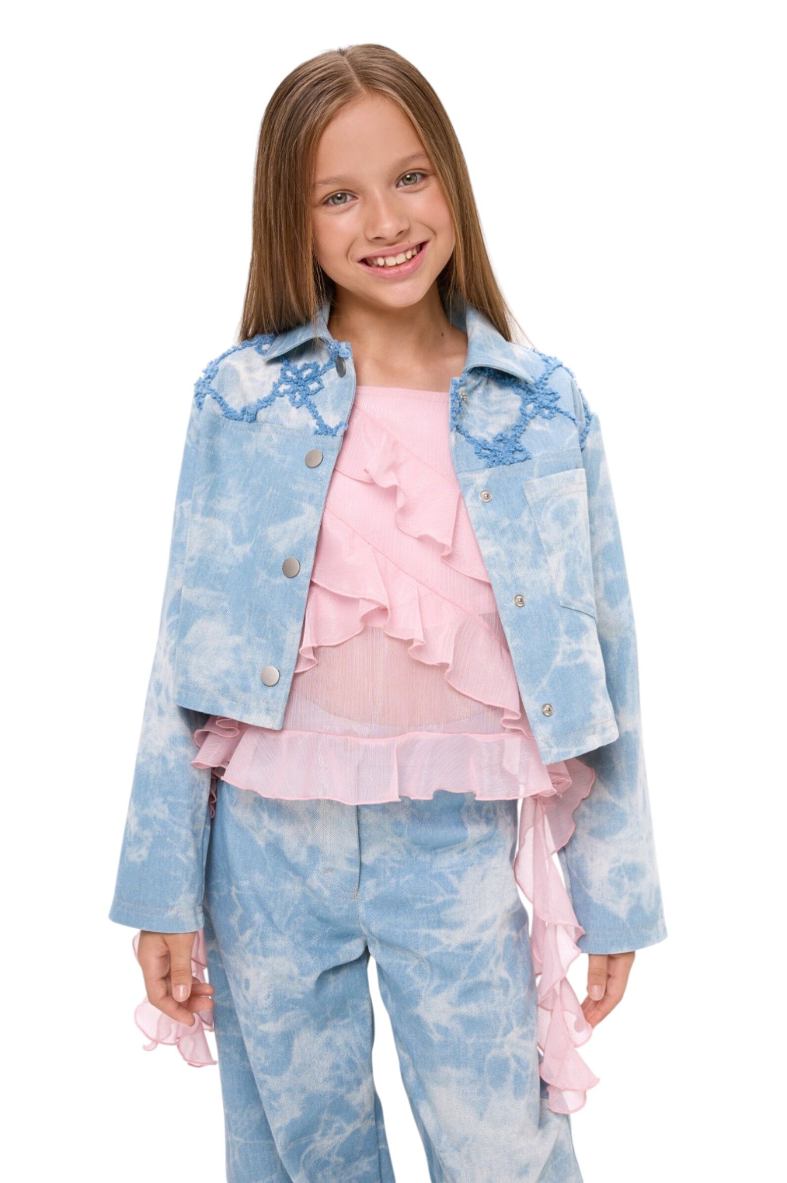 Жакет дев. АРТ.261168,гол,хл-пэ