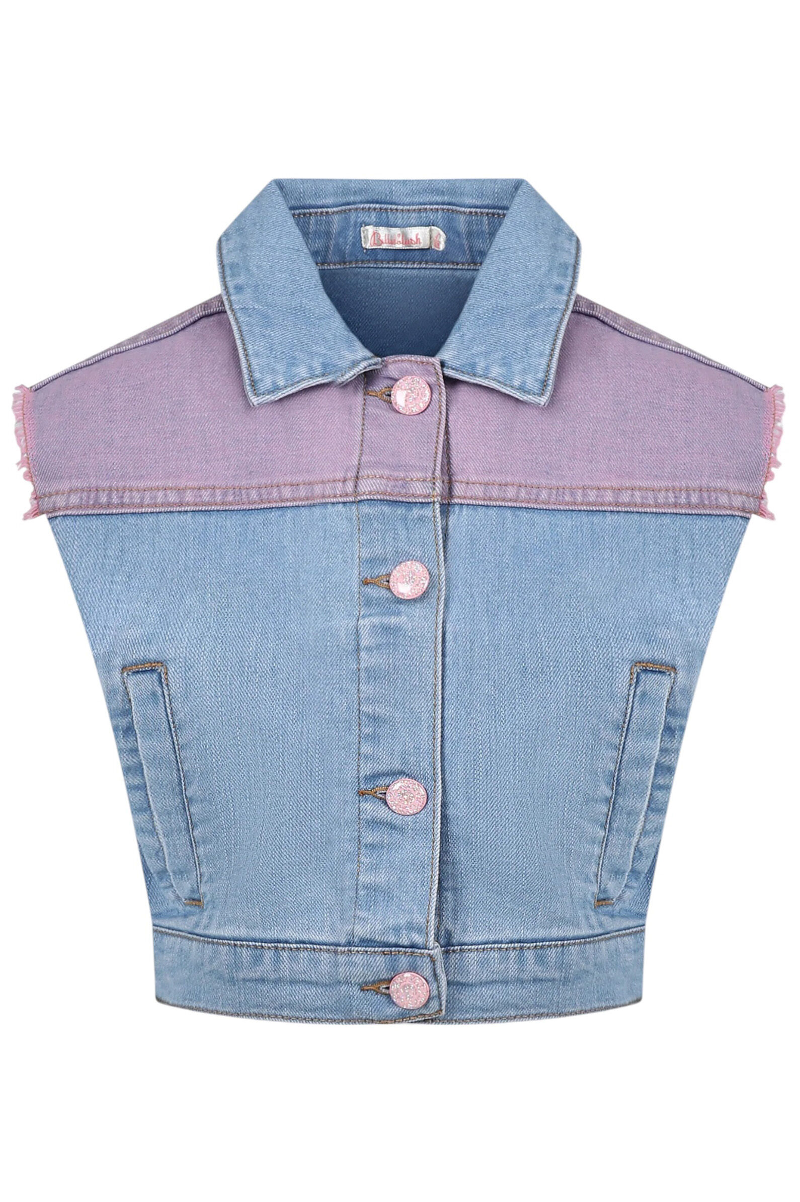 Жилет дев. АРТ.U21069/Z13,гол-мул,хл-эл